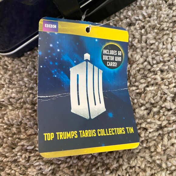 BBC Doctor Who TARDIS Top Trumps Collector's Tin Metal Lunch Box 60 Cards - Picture 5 of 6